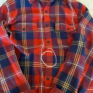 J. Crew Men’s Plaid Flannel (missing 1 button)